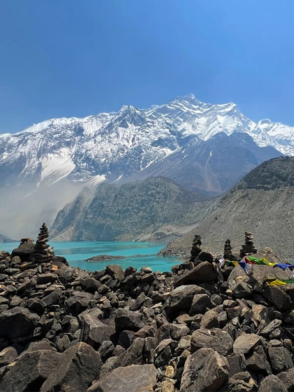 stunning mountain views on the Annapurna Trek