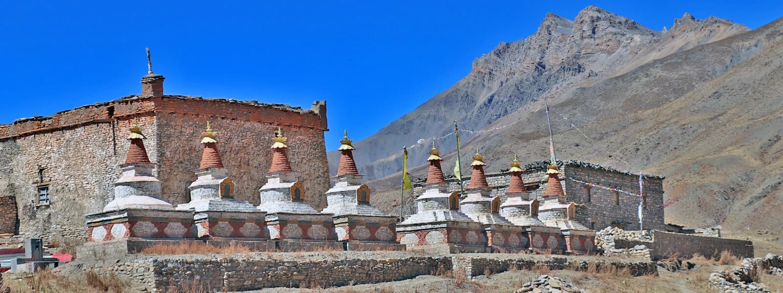 Magnificent scenery of the Upper Dolpo trekking route offering remote scenery and high mountain climbs