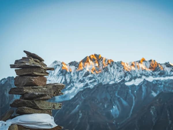 Close Up View Of Langtang