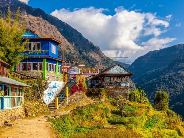 Colorful Teahouse Trekking Trial Annapurna Trek