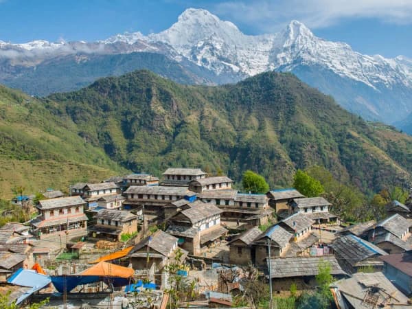 Ghandruk Village On The Route To Annapurna Base Camp Trek
